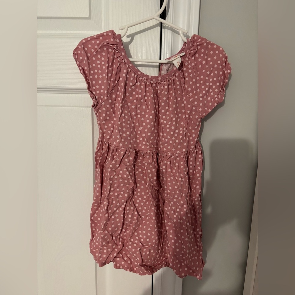 Cat & Jack Pink Polka Dot Dress 4T